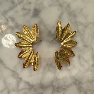 Gold Leaf Earrings